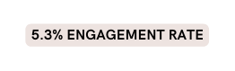 5 3 Engagement rate